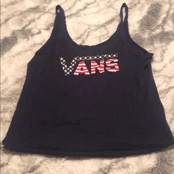 Vans Tops - Vans Red, White, and Blue Tank Top